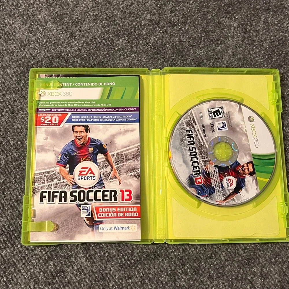 FIFA Soccer 13 Xbox 360 Bonus Edition Walmart Exclusive EA Sports Messi Cover